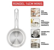 Rondel TEFAL Minis H8742155 14 cm z pokrywką