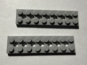 LEGO TECHNIC PŁYTKA PŁASKA 2x8 J.SZARA 3738 1 szt