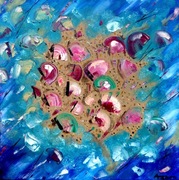 Obraz 50x50, muszelki, abstrakcja