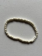 Modna biała uniseks perłowa bransoletka vintage