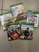Xbox One 5 gier zestaw Forza Horizon 4 + Watch Dogs 2 + Farming