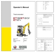 Wacker Neuson ET18 Operators Manual Instrukcja Obsługi Operatora