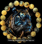 Szczęśliwa bransoletka z Tygrysim Okiem dla kobiet i mężczyzn 