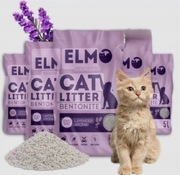 Żwirek bentonitowy kuleczkowy ELMO 10L Lawendowy PREMIUM 