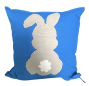 Poszewka Wielkanoc haft Zając – 50x50cm –boho prezent KOLORY DO WYBORU