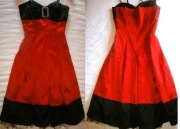 Sukienka czerwono-czarna 36 S balowa wieczorowa studniówka