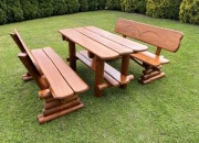 Zestaw ogrodowy biesiadny góralski ławki ławka stół 