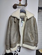 SCHOTT kurtka / kożuch / bomber B-3 (XL) skóra / pilotka / zimowa Army USA
