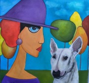 Cichy dialog  obraz akrylowy 80x80 