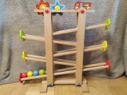 Kulodrom, tor kulkowy drewniany z akcesoriami do turlania