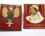 Przypinka odznaka Solidarność JPII orzeł orzełek Maryja Papież godło