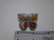 Magnes na lodówkę - 307g. MALTA Motylek METALIZOWANY