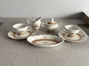 Weimar Katharina porcelana zestaw kawowy złocenia vintage PRL NRD