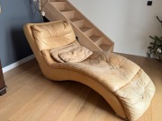 Włoska Skórzana Leżanka (do renowacji)