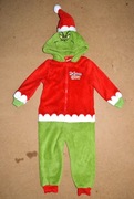 The Grinch strój przebranie piżama 6/7 Lat_ 116/122 cm  