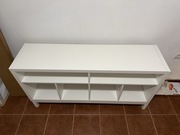 KALLAX Szafka RTV z podstawą, biały, 147x39x78 cm nowa