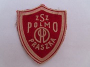 Tarcza, plakietka, naszywka, ZSZ, szkolna, POLMO, Praszka, PRL
