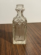 Kryształowa buteleczka karafka z korkiem PRL vintage patyna 