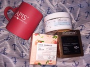 Zestaw Bielenda,złote ceramidy,Eco sorbet,Apis,masło do ciała,kubek,krem