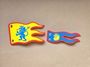 LEGO 100731, 100728 Flagi z Zamku Rycerzy Herbu Lew 10305