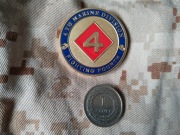 Challenge coin 4 Dywizja Marines USMC