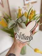 Drewniana dekoracja Zajączek Wielkanoc