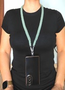 Pasek do torebki telefonu aparatu makrama handmade szałwia smycz boho HOPE