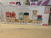 Janod pociąg z klockami do ciągnięcia żyrafka sophie