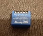 Shelly 1 Mini Gen3, użyty tylko do testu