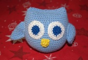 Sowa mini robiona na szydełku