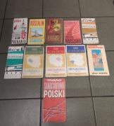 Mapy miejscowości i województw lata 70 z PRL