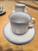 Komplet kawowy, filiżanki, spodeczki 