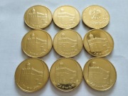 TARNÓW MIASTA POLSKI 9 sztuk Monety MENNICZE 2008