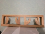 Wieszak na uchwyty 4 szt, wykonany z olchy 