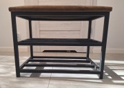 Szafka na buty metalowa z welurowym obiciem