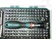 PARKSIDE zestaw bitów oraz wkrętak z grzechotką ,115 elementów