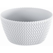 doniczka misa SPLOFY 24x12cm biały | DSMP240+Gratis