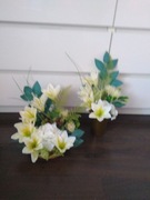 Komplet nagrobny obciążony stroik i bukiet 