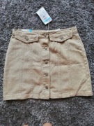 Sinsay denim jeansowa spódnica trapez high waist