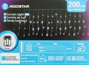 Aigostar - Zewnętrzny łańcuch świąteczny 200 LED timer