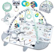 MATA EDUKACYJNA DLA NIEMOWLĄT INTERAKTYWNA RICOKIDS DUŻA SZARA