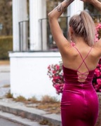 Sukienka Róż Sensualna Likwidacja Butiku !