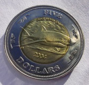 WYSPY KOKOSOWE 5 Dollars 2004 MENNICZA