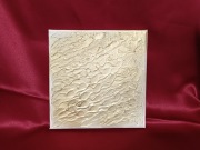 Obraz gipsowy abstrakcja rękodzieło 20x20