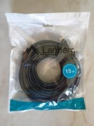 Patchcord F/UTP 6 Lanberg RJ45 / RJ45 15 m czarny