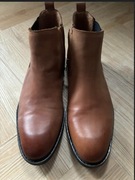 Nowe Botki Sztyblety męskie brązowe skóra naturalna 43 wkadka 29cm