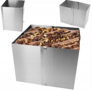 OBRĘCZ REGULOWANA FORMA PROSTOKĄTNA RANT TORTOWNICA 15-27CM H 20CM