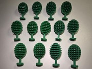 KLOCKI LEGO TOPOLE DUŻY LAS DRZEWKA 13 SZTUK MAKIETA ROŚLINY 