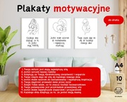 Plakaty dla Mamy, prezent na urodziny, imieniny Line ART A4 do druku