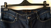 Escada letnie spodnie jeansy szorty rybaczki 40 42 L XL bawełna granat